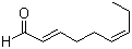 trans,cis-2,6-Nonadienal molecular structure (CAS 557-48-2)