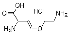 structure of CAS# 55720-26-8, (S)-trans-2-Amino-4-(2-aminoethoxy)-3-butenoic acid hydrochloride;ABG 3168; L-2-Amino-4-(2'-aminoethoxy)-trans-3-butenoic acid hydrochloride; (2S,3E)-2-Amino-4-(2-aminoethoxy)-3-butenoic acid hydrochloride; ReTain