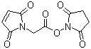 structure of CAS# 55750-61-3, N-Succinimidyl maleimidoacetate;Maleimidoacetic acid N-hydroxysuccinimide ester