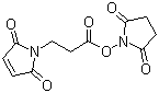 structure of CAS# 55750-62-4, N-Succinimidyl 3-maleimidopropionate;3-Maleimidopropionic acid N-succinimidyl ester; BMPS