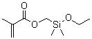 (Dimethylethoxysilyl)methyl methacrylate molecular structure (CAS 5577-70-8)