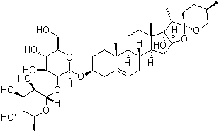 结构式 CAS# 55916-51-3, 重楼皂苷 VI