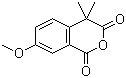 结构式 CAS# 55974-25-9, 7-甲氧基-4,4-二甲基-1,3-异苯并吡喃二酮
