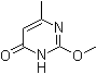 结构式 CAS# 55996-28-6, 2-甲氧基-6-甲基-4(3H)-嘧啶酮