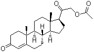 结构式 CAS# 56-47-3, 醋酸去氧皮质酮