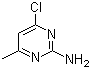 结构式 CAS# 5600-21-5, 2-氨基-4-氯-6-甲基嘧啶