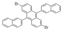 结构式 CAS# 561064-15-1, 2,6-二溴-9,10-二-2-萘基蒽