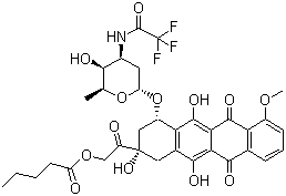 结构式 CAS# 56124-62-0, 戊柔比星