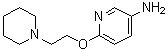 结构式 CAS# 561277-09-6, 6-[2-(1-哌啶基)乙氧基]-3-吡啶胺