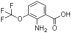 结构式 CAS# 561304-41-4, 2-氨基-3-(三氟甲氧基)苯甲酸