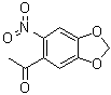 structure of CAS# 56136-84-6, 1-(6-Nitro-1,3-benzodioxol-5-yl)ethanone