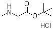 structure of CAS# 5616-81-9, tert-Butyl sarcosinate hydrochloride;N-Methylglycine tert-butyl ester hydrochloride