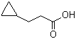 结构式 CAS# 5618-03-1, 3-环丙基丙酸