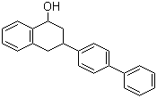结构式 CAS# 56181-66-9, 3-(4-联苯基)-1,2,3,4-四氢-1-萘酚