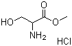 结构式 CAS# 5619-04-5, DL-丝氨酸甲酯盐酸盐
