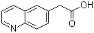 结构式 CAS# 5622-34-4, 6-喹啉乙酸
