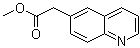结构式 CAS# 5622-36-6, 6-喹啉乙酸甲酯