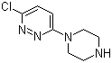 structure of CAS# 56392-83-7, 1-(6-Chloropyridazino-3-yl)piperazine;3-Chloro-6-(1-piperazinyl)pyridazine