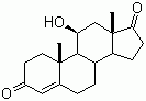 结构式 CAS# 564-33-0, 11b-羟基-雄甾-4-烯-3,17-二酮