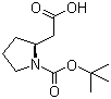 Boc-L-beta-高脯氨酸分子结构 (CAS 56502-01-3)