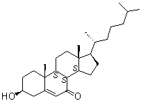 7-Oxocholesterol molecular structure (CAS 566-28-9)