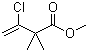 Methyl 2,2-dimethyl-3-chloro-3-butenoate molecular structure (CAS 56663-74-2)