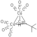 structure of CAS# 56792-69-9, tert-Butylacetylenedicobalthexacarbonyl;(3,3-DIMETHYL-1-BUTYNE)DICOBALT HEXACARBONYL