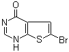 结构式 CAS# 56844-40-7, 6-溴噻吩并[2,3-d]嘧啶-4(1H)-酮