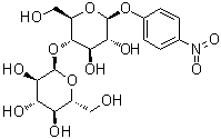 结构式 CAS# 56846-39-0, 对硝基苯基 beta-D-麦芽糖苷