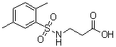 结构式 CAS# 568566-41-6, N-[(2,5-二甲基苯基)磺酰基]-beta-丙氨酸