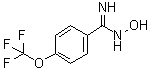structure of CAS# 56935-71-8, N-Hydroxy-4-(trifluoromethoxy)benzenecarboximidamide;N'-hydroxy-4-(trifluoromethoxy)benzenecarboximidamide