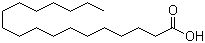 Stearic acid molecular structure (CAS 57-11-4)
