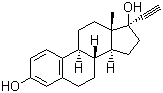 结构式 CAS# 57-63-6, 炔雌醇
