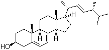 结构式 CAS# 57-87-4, 麦角固醇; 麦角甾醇