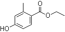 结构式 CAS# 57081-00-2, 4-羟基-2-甲基苯甲酸乙酯