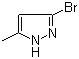 structure of CAS# 57097-81-1, 3-Bromo-5-methylpyrazole