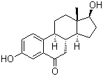 结构式 CAS# 571-92-6, 6-酮雌二醇; (17b)-3,17-二羟基雌甾-1,3,5(10)-三烯-6-酮