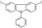 结构式 CAS# 57103-21-6, 3,6-二碘-9-苯基咔唑