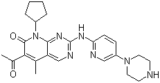结构式 CAS# 571190-30-2, Palbociclib