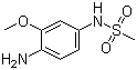 structure of CAS# 57165-06-7, N-(4-Amino-3-methoxyphenyl)methanesulfonamide