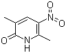 结构式 CAS# 57179-69-8, 3,6-二甲基-5-硝基-2(1H)-吡啶酮