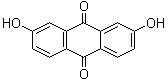 structure of CAS# 572-93-0, 2,7-Dihydroxy-9,10-anthracenedione;2,7-Dihydroxy-9,10-anthraquinone; 2,7-Dihydroxyanthraquinone