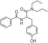 structure of CAS# 57227-09-5, N-Benzoyl-DL-tyrosyl-N',N'-dipropylamide