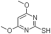 结构式 CAS# 57235-35-5, 2-巯基-4,6-二甲氧基嘧啶