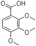structure of CAS# 573-11-5, 2,3,4-Trimethoxybenzoic acid