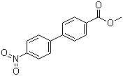 结构式 CAS# 5730-75-6, 4'-硝基[1,1'-联苯]-4-甲酸甲酯