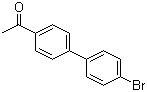 结构式 CAS# 5731-01-1, 4'-(4-溴苯基)苯乙酮; 4-乙酰基-4'-溴联苯