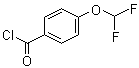 structure of CAS# 57320-63-5, 4-(Difluoromethoxy)benzoyl chloride;p-(Difluoromethoxy)benzoyl chloride