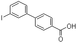 structure of CAS# 5737-84-8, 3'-Iodobiphenyl-4-carboxylic acid