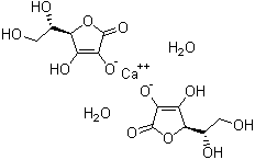 结构式 CAS# 5743-28-2, 抗坏血酸钙